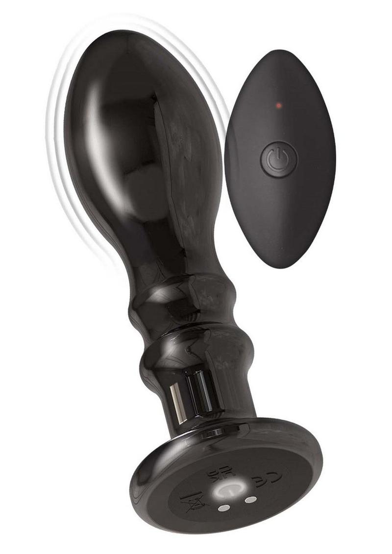 Ass Sation Remote Control Rechargeable Vibrating Metal Anal Pleaser