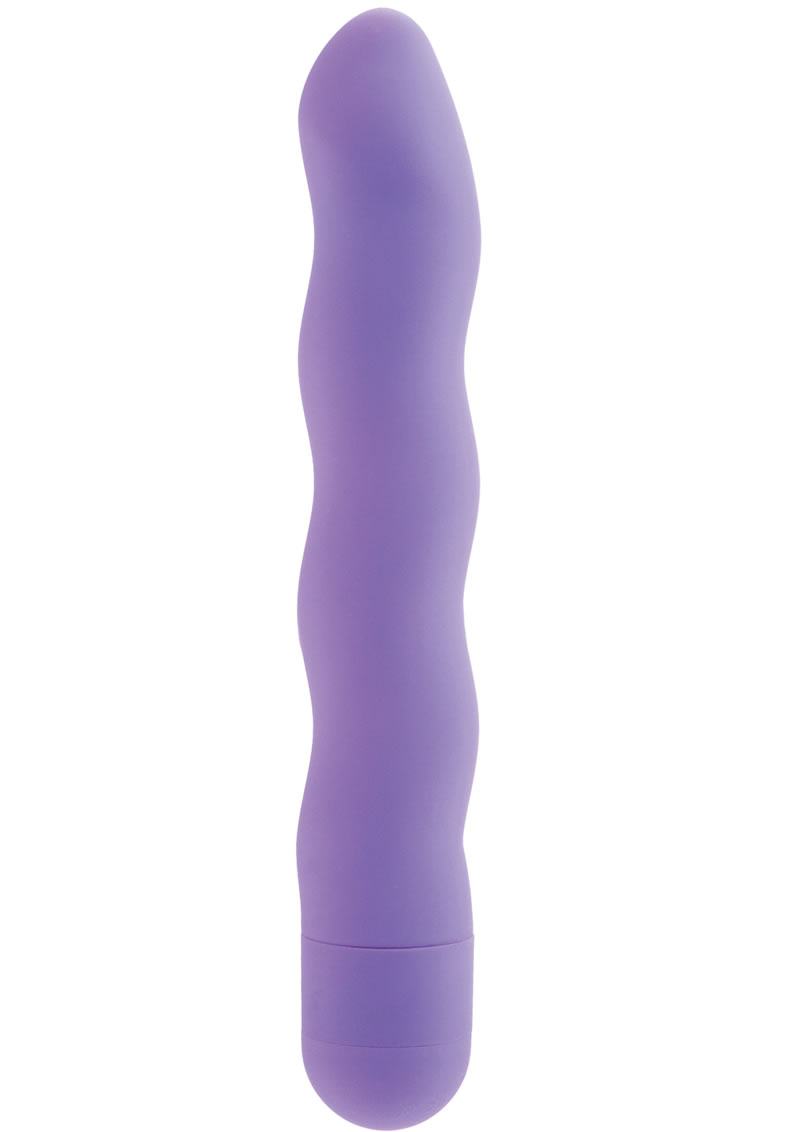 First Time Power Swirl Vibrator Waterproof 6 Inch Purple