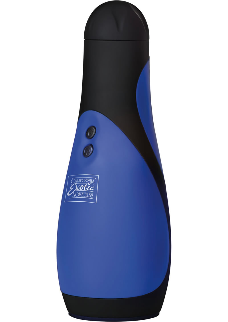 Apollo Power Stroker Masturbator Blue 8.5 Inch