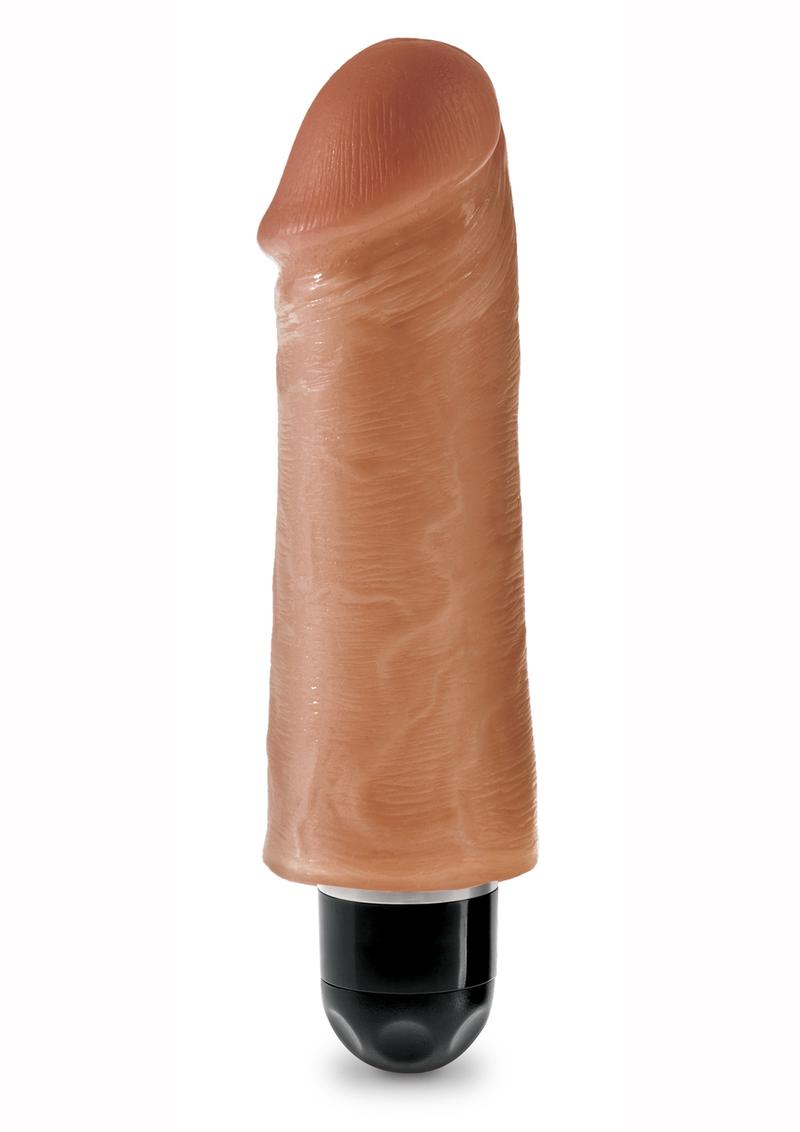 King Cock Vibrating Stiffy Waterproof Tan 5 Inches