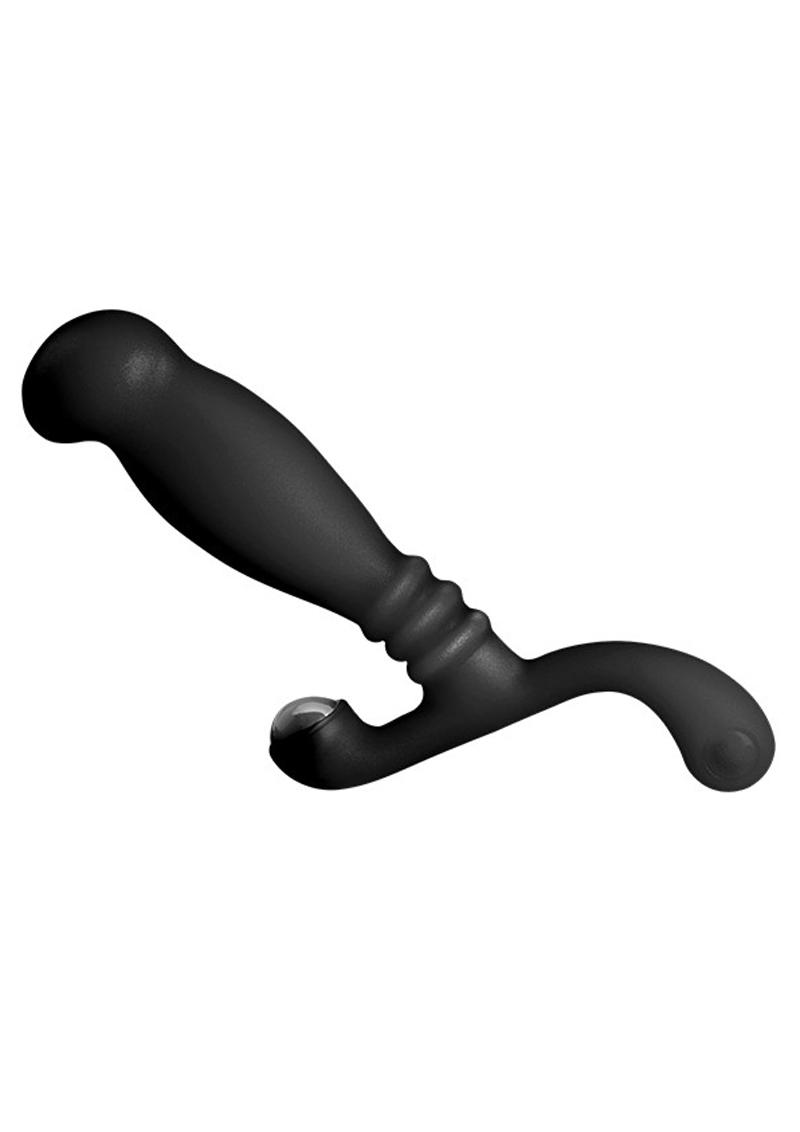 Lite Glide Dual Prostate and Perineum Massager Waterproof Black