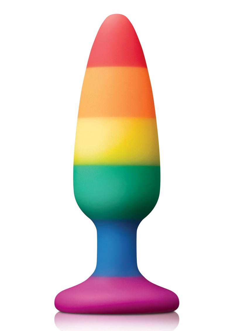 Colours Pleasure Plug Silicone Medium Pride Edition Anal Plug - Rainbow