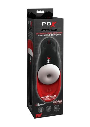 PDX Elite Fap-O-Matic Pro Rechargeable Masturbator - White/Black