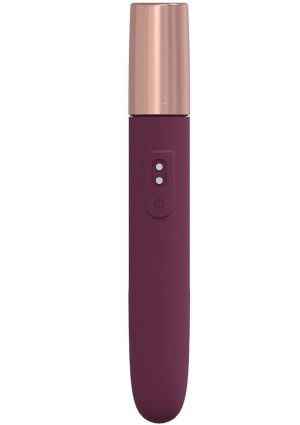 LoveLine The Traveler Rechargeable 10 Speed Travel Vibrator - Burgundy