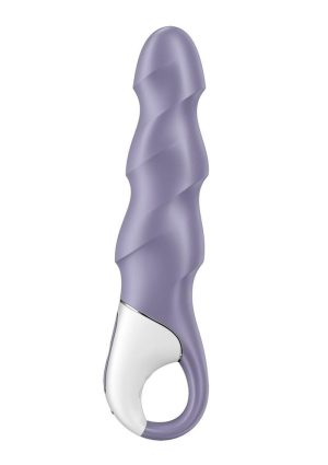 Satisfyer AIr Pump Vibrator 1 Rechargeable Silicone Vibrator - Purple/White