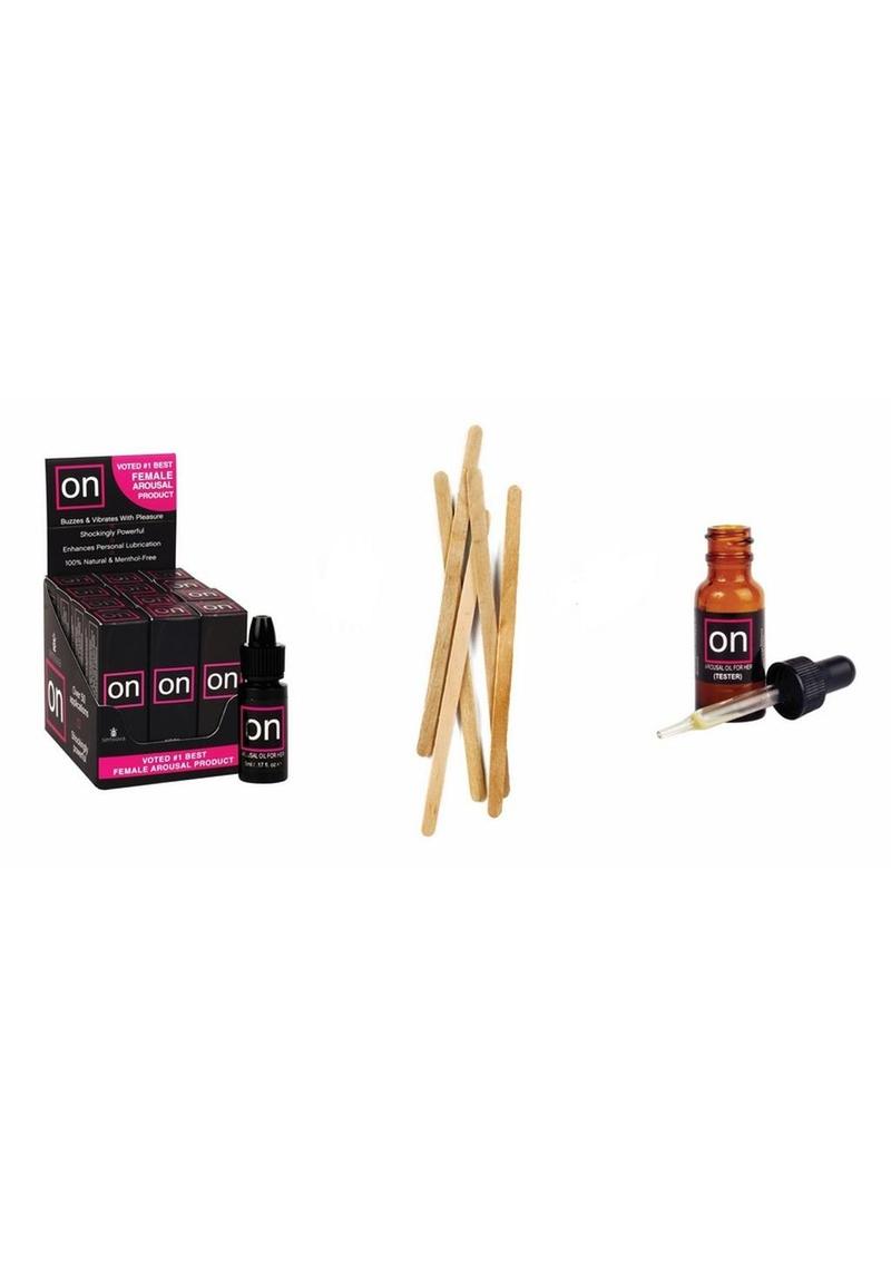 On Original Arousal Oil 5ml Medium Box 12 Piece Testersticks Refill Kit Love Bound 3768