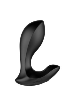 Nexus Duo Rechargeable Silicone Remote Control Butt Plug - Medium - Black