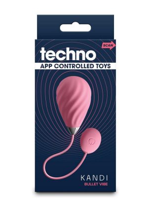 Techno Kandi Rechargeable Silicone App Compatible Egg - Pink