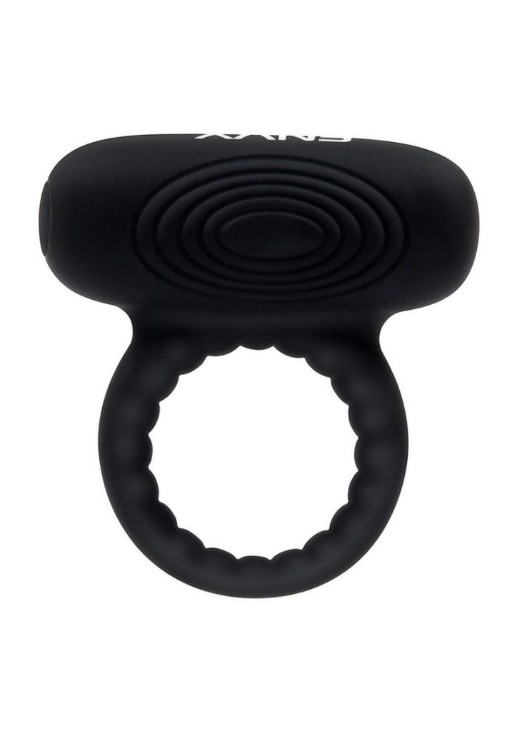 Envy Toys Trembler Remote Vibrating Rechargeable Silicone Stamina Ring - Black