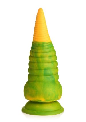 Creature Cocks Monstropus 2.0 Vibrating Tentacle Rechargeable Silicone Dildo - Yellow/Green