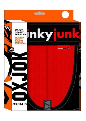 Hunker Comfy Pouch Slider-Strap Jock - Red Hot - Large