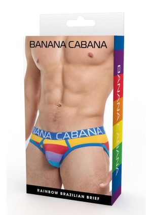 Banana Cabana Brief - Small/Medium - Rainbow