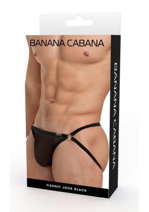 Banana Cabana Jock Mesh - Small/Medium - Black