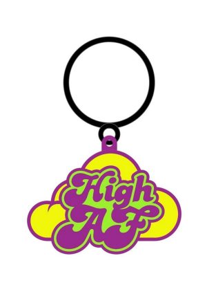 High AF Keychain - Green/Purple/Yellow