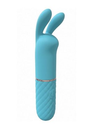 LoveLine Dona Mini Rabbit Silicone Rechargeable Vibrator - Blue