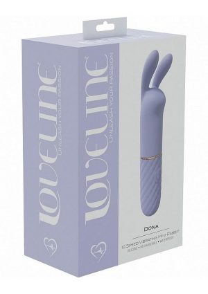 LoveLine Dona Mini Rabbit Silicone Rechargeable Vibrator - Lavender