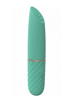 LoveLine Beso Mini Lipstick Silicone Rechargeable Vibrator - Green