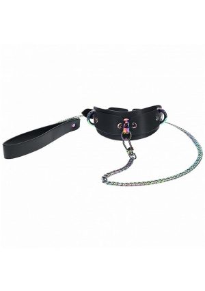 Ouch! Venice Collection Collar with Leash - Black