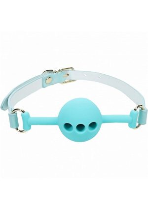 Ouch! Paris Collection Silicone Ball Gag - Blue