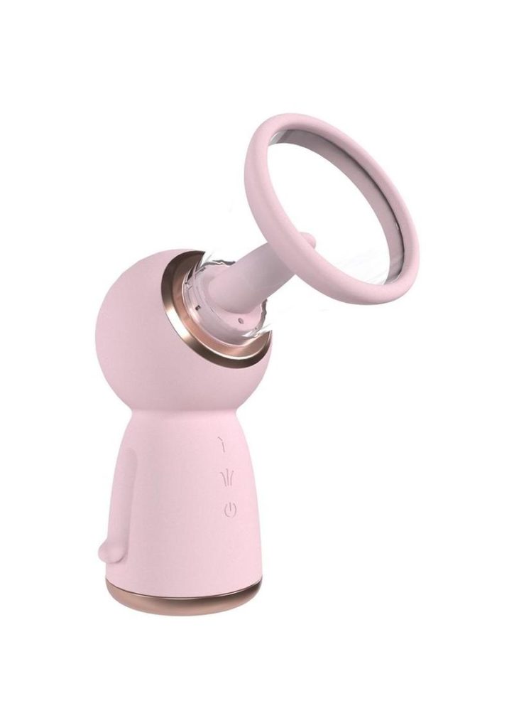 Pumped Exquisite Automatic 13 Speed Silicone Rechargeable Vulva and Breast Pump - Pink