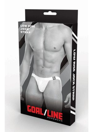 Goal Line Low Rise Jockstrap - S/M - White