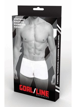 Goal Line Extreme Split Booty Shorts - Large/XLarge - White