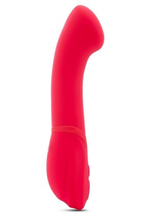 Nu Sensuelle Luna Velvet Touch with Turbo Rechargeable Silicone Vibrator - Hot Pink