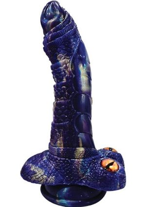 Monster Romance Serpent Seducer Rechargeable Dong - Purple/Multicolor