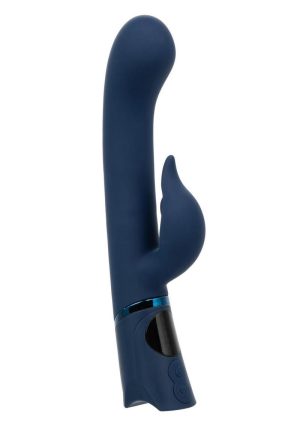 Orgasmatron Digital G-Teaser Rechargeable Silicone Rabbit - Blue