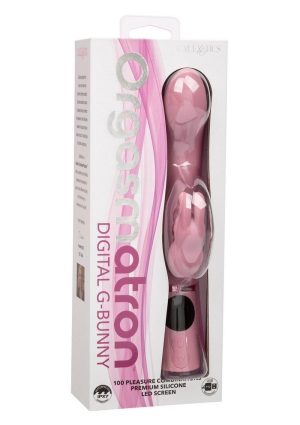 Orgasmatron Digital G-Bunny Rechargeable Silicone Rabbit - Pink