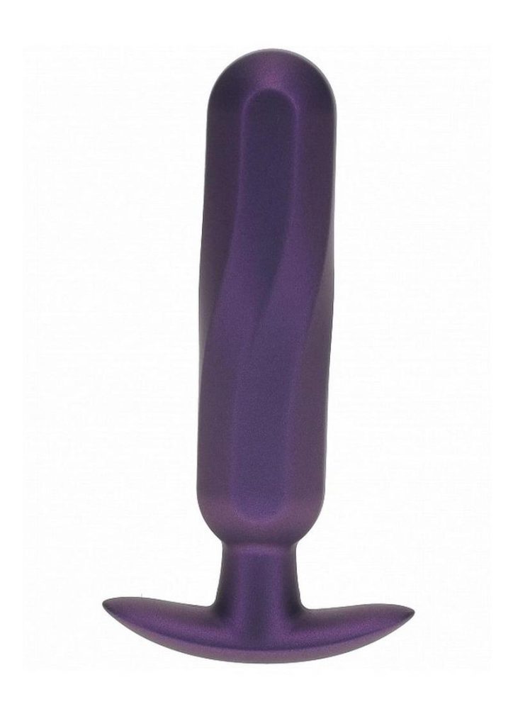 Ouch! Oblong Anal Plug Silicone - Metallic Purple