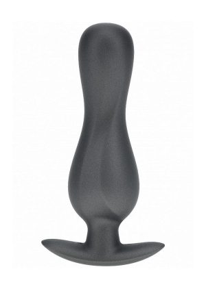 Ouch! Curvy Anal Plug Silicone - Gun Metal