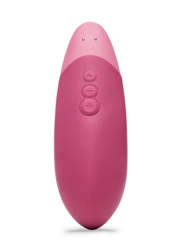 Womanizer Vibe Rechargeable Silicone Clitoral Vibrator - Dusky Pink